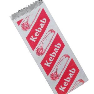 Marca Bolsa de papel Paquete de alimentos Kraft Blanco