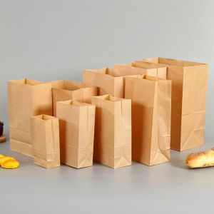 Kraft Paper Food Bolsas de panadería bolsa de pan