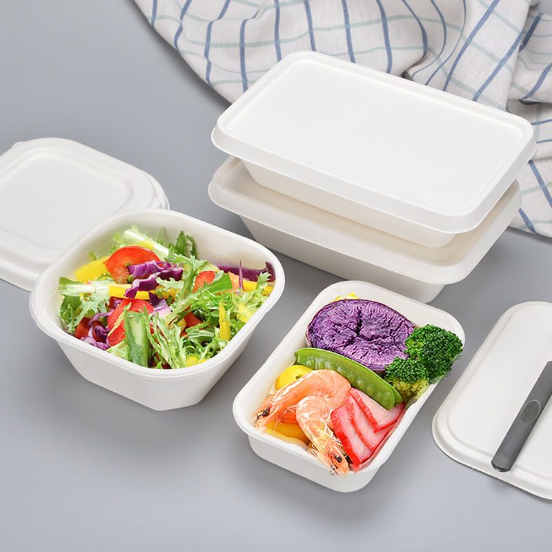 Meal Preps Contenedores PARA Comida Biodegradabled Emballage Fast