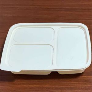 Bandeja biodegradable Lista de precios China Contenedores de comida de picnic Proveedor 6 compartimentos Lonchera