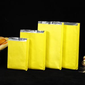 Bolsa de papel Kraft con embalaje de papel de aluminio Diseño de alimentos