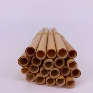 Bandeja de trigo Rides biodegradable 100 pipeta de bebida de bambú
