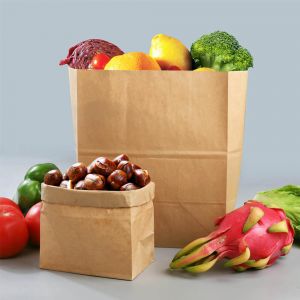 Bolsas Kraft biodegradables Bolsa de comida Galleta