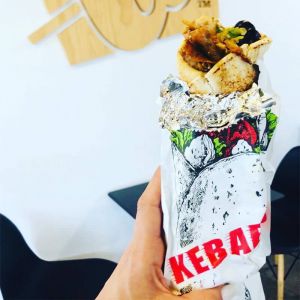 bolsa de papel de aluminio para kebab de comida caliente