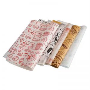 Pe Coated Burger Wrap Paper Sándwich de tejido alimenticio personalizado