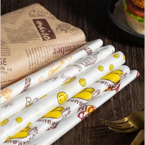 Burger Wrapper Paper Hamburger Packing Hot Dog Wrappers