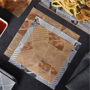 Hojas de papel Delicatessen personalizadas Rollos impresos de envoltura de alimentos