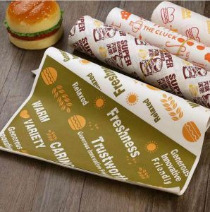 Hamburger Wrapping Paper Disposable Fast Food Packing Manufacturer From China Burger Basket Liners