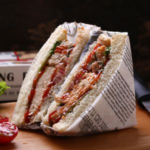 Envoltura de papel Sándwich Envuelve Hamburguesa Para Calentar Alimentos