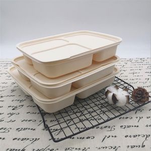 Cajas de comida China cajas de comida China los contenedores mayoride almidón de maíz reciclcaña de azúcar desechcaja de almuerzo