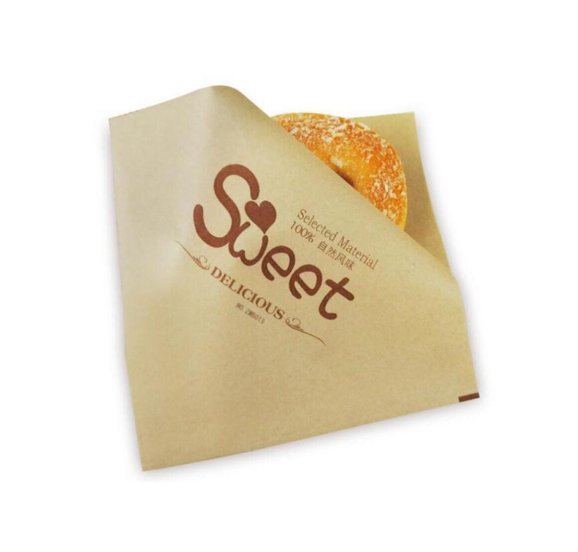 Bolsa de papel Palomitas de maíz Pequeñas bolsas blancas Sándwich lavable