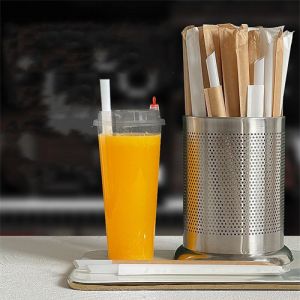 Biodegradable Compostable Cornstarch Pla Straw Drinking Hot Sale