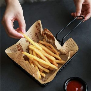 Hojas de papel encerado para delicatessen para cocinar y envolver comida rápida