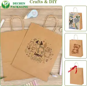 Bolsas de papel para embalaje de cajas de zapatos con asas resistentes